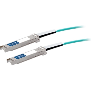 Picture of AddOn Mellanox MC2206310-020 Compatible TAA Compliant 40GBase-AOC QSFP+ to QSFP+ Direct Attach Cable (850nm, MMF, 20m)