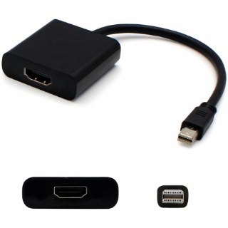 Picture of Mini-DisplayPort 1.1 Male to HDMI 1.3 Female Black Adapter For Resolution Up to 2560x1600 (WQXGA)
