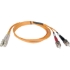 Picture of Tripp Lite 20M Duplex Multimode 50/125 Fiber Optic Patch Cable LC/ST 65' 65ft 20 Meter