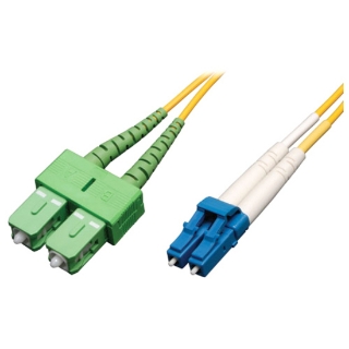 Picture of Tripp Lite 1M Duplex Singlemode 9/125 Fiber Optic Patch Cable LC/SC/APC 3' 3ft 1 Meter