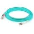 Picture of AddOn 78m LC (Male) to SC (Male) Straight Aqua OM4 Duplex LSZH Fiber Patch Cable