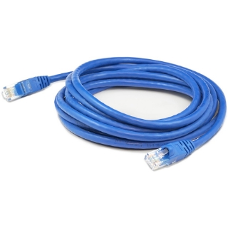 Picture of AddOn 7ft RJ-45 (Male) to RJ-45 (Male) Straight Blue Cat6A UTP PVC Copper Patch Cable