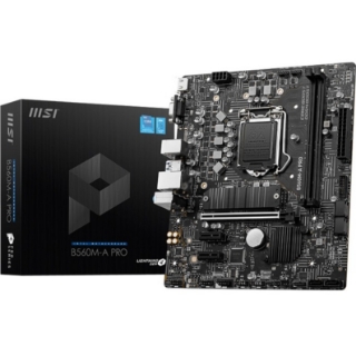 Picture of MSI B560M-A PRO Desktop Motherboard - Intel B560 Chipset - Socket LGA-1200 - Intel Optane Memory Ready - Micro ATX