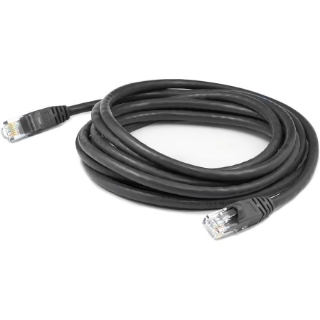 Picture of AddOn 7ft RJ-45 (Male) to RJ-45 (Male) Straight Black Cat6 UTP Copper PVC TAA Compliant Patch Cable