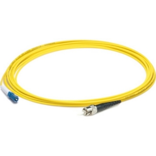 Picture of AddOn 35m LC (Male) to ST (Male) Straight Yellow OS2 Simplex LSZH Fiber Patch Cable