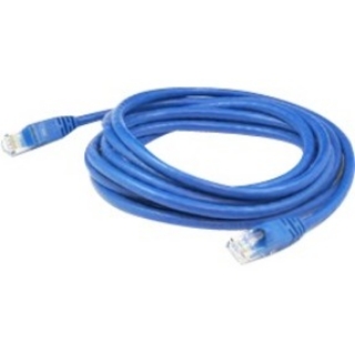 Picture of AddOn 6ft RJ-45 (Male) to RJ-45 (Male) Blue Cat6A Straight Shielded Twisted Pair PVC Copper Patch Cable