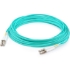 Picture of AddOn 7m LC (Male) to LC (Male) Aqua OM4 Duplex Fiber OFNR (Riser-Rated) Patch Cable