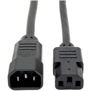 Picture of Tripp Lite 15ft Computer Power Cord Extension Cable C14 to C13 10A 18AWG 15'