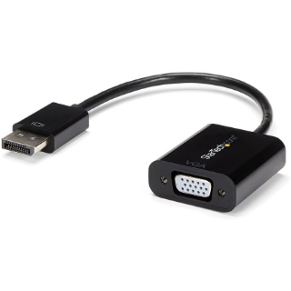 Picture of StarTech.com DisplayPort to VGA Adapter, Active DP to VGA Converter, 1080p Video, DP to VGA Adapter Dongle (Digital to Analog), DP 1.2