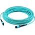 Picture of AddOn 20m MPO (Female) to MPO (Female) 12-Strand Aqua OM4 Crossover Fiber OFNR (Riser-Rated) Patch Cable