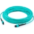 Picture of AddOn 30m MPO (Female) to MPO (Female) 12-Strand Aqua OM4 Crossover Fiber OFNR (Riser-Rated) Patch Cable