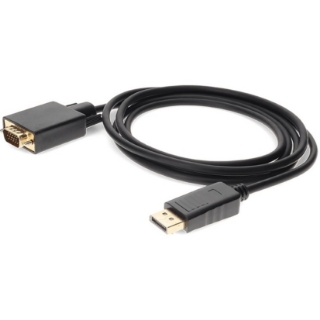 Picture of 5PK 6ft DisplayPort 1.2 Male to VGA Male Black Cables For Resolution Up to 1920x1200 (WUXGA)