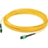 Picture of AddOn 2m MPO (Female) to MPO (Female) 12-Strand Yellow OS2 Crossover Fiber OFNR (Riser-Rated) Patch Cable