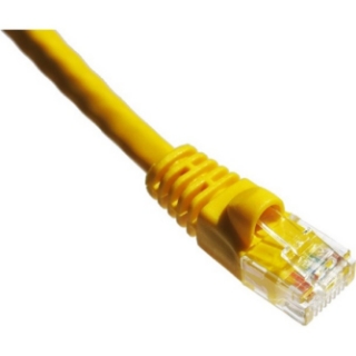 Picture of Axiom 3FT CAT5E 350mhz Patch Cable Molded Boot (Yellow) - TAA Compliant