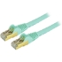 Picture of StarTech.com 10ft CAT6a Ethernet Cable - 10 Gigabit Category 6a Shielded Snagless 100W PoE Patch Cord - 10GbE Aqua UL Certified Wiring/TIA