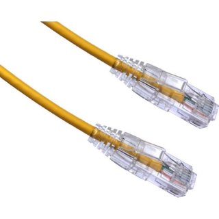 Picture of Axiom 90FT CAT6 BENDnFLEX Ultra-Thin Snagless Patch Cable 550mhz (Yellow)