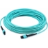 Picture of AddOn 0.5m MPO (Female) to MPO (Female) 12-Strand Aqua OM4 Crossover Fiber OFNR (Riser-Rated) Patch Cable