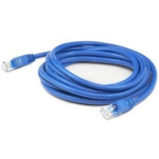 Picture of AddOn 5ft RJ-45 (Male) to RJ-45 (Male) Blue Microboot, Snagless Slim Cat6A UTP PVC Copper Patch Cable