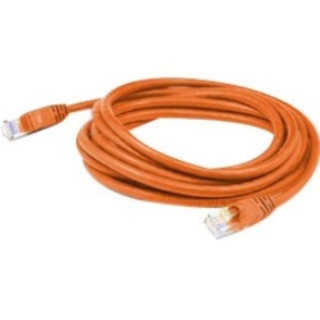 Picture of AddOn 18ft RJ-45 (Male) to RJ-45 (Male) Orange Cat6 Straight Shielded Twisted Pair PVC Copper Patch Cable