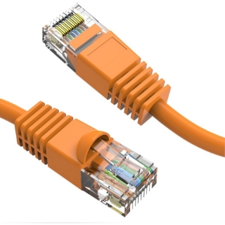 Picture of Axiom 9FT CAT6 UTP 550mhz Patch Cable Snagless Molded Boot (Orange)