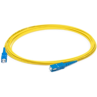 Picture of AddOn 93m SC (Male) to SC (Male) Straight Yellow OS2 Simplex LSZH Fiber Patch Cable