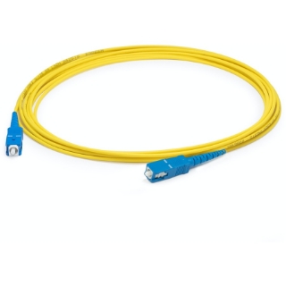Picture of AddOn 11m SC (Male) to SC (Male) Straight Yellow OS2 Simplex LSZH Fiber Patch Cable