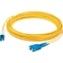 Picture of AddOn 3m LC (Male) to SC (Male) Yellow OS2 Duplex Fiber TAA Compliant OFNR (Riser-Rated) Patch Cable