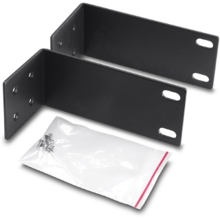 Picture of TRENDNet Rack Mount Kit, Compatible With TEG-S16Dg and TEG-S24Dg Switches, Mount An 11 Inch Wide Switch To A 19 Inch Equipment Rack, Mounting Brackets and Mounting Screws Included, Black, ETH-11MK