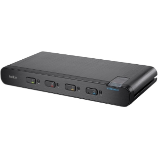 Picture of Belkin Advanced Secure DVI-I KVM Switch; 4-Port Plus