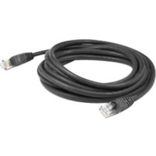 Picture of AddOn 7.5ft RJ-45 (Male) to RJ-45 (Male) Black Cat6A Straight Shielded Twisted Pair PVC Copper Patch Cable
