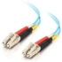 Picture of C2G 7m LC-LC 10Gb 50/125 OM3 Duplex Multimode PVC Fiber Optic Cable (USA-Made) - Aqua