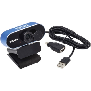 Picture of Tripp Lite USB Webcam w Microphone, Privacy Cover for Laptops & Desktop PCs
