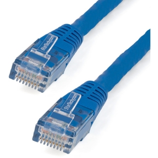 Picture of StarTech.com 6ft CAT6 Ethernet Cable - Blue Molded Gigabit - 100W PoE UTP 650MHz - Category 6 Patch Cord UL Certified Wiring/TIA