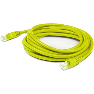 Picture of AddOn 3ft RJ-45 (Male) to RJ-45 (Male) Straight Yellow Cat6 UTP PVC Copper Patch Cable