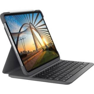 Picture of Logitech Slim Folio Pro Keyboard/Cover Case (Folio) for 12.9" Apple iPad Pro (3rd Generation), iPad Pro (4th Generation) Tablet