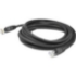 Picture of AddOn 35ft RJ-45 (Male) to RJ-45 (Male) Shielded Straight Black Cat6A STP PVC Copper Patch Cable