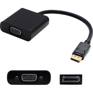 Picture of 5PK Lenovo 57Y4393 Compatible DisplayPort 1.2 Male to VGA Female Black Adapters For Resolution Up to 1920x1200 (WUXGA)