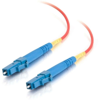 Picture of C2G-3m LC-LC 9/125 OS1 Simplex Singlemode Fiber Optic Cable (Plenum-Rated) - Red