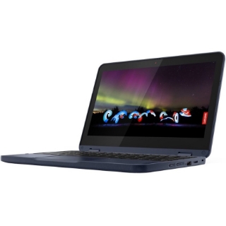 Picture of Lenovo 300w Gen 3 82J10020US 11.6" Touchscreen Convertible 2 in 1 Notebook - HD - 1366 x 768 - AMD 3015e Dual-core (2 Core) 1.20 GHz - 8 GB Total RAM - 128 GB SSD - Abyss Blue