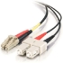 Picture of C2G-1m LC-SC 62.5/125 OM1 Duplex Multimode PVC Fiber Optic Cable - Black