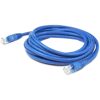 Picture of AddOn 10-pack of 1ft RJ-45 (Male) to RJ-45 (Male) Blue Cat6A UTP PVC Copper Patch Cables