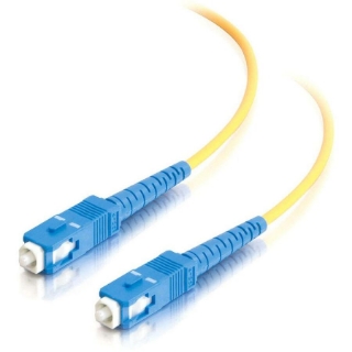 Picture of C2G-2m SC-SC 9/125 OS1 Simplex Singlemode PVC Fiber Optic Cable - Yellow