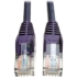 Picture of Tripp Lite 10ft Cat5e Cat5 Snagless Molded Patch Cable RJ45 M/M Purple 10'