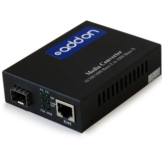 Picture of AddOn 10/100/1000Base-TX(RJ-45) to Open SFP Port Media Converter