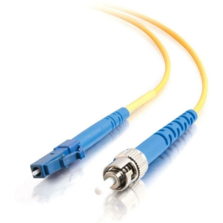 Picture of C2G-2m LC-ST 9/125 OS1 Simplex Singlemode PVC Fiber Optic Cable (LSZH) - Yellow