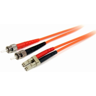 Picture of StarTech.com 3m Fiber Optic Cable - Multimode Duplex 62.5/125 - LSZH - LC/ST - OM1 - LC to ST Fiber Patch Cable