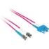 Picture of C2G-5m SC-ST 50/125 OM2 Duplex Multimode PVC Fiber Optic Cable - Red