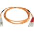 Picture of Tripp Lite 15M Duplex Multimode 50/125 Fiber Optic Patch Cable LC/SC 50' 50ft 15 Meter