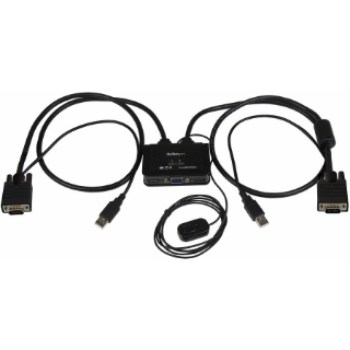 Picture of StarTech.com 2 Port USB VGA Cable KVM Switch - USB Powered with Remote Switch