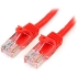 Picture of StarTech.com 50 ft Red Snagless Cat5e UTP Patch Cable